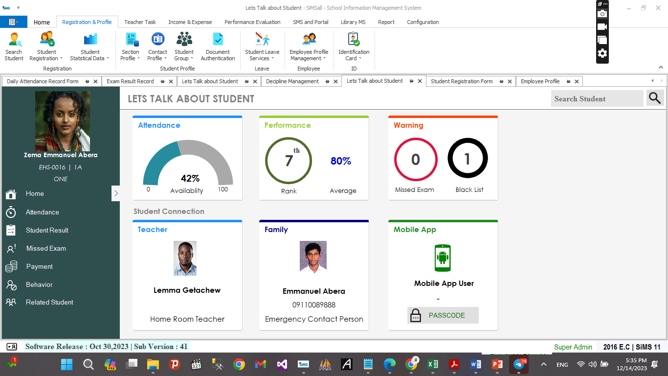 Leadership dashboard highlight
